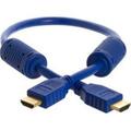 Cmple 28AWG HDMI Cable with Ferrite Cores - Blue - 1.5FT 970-N